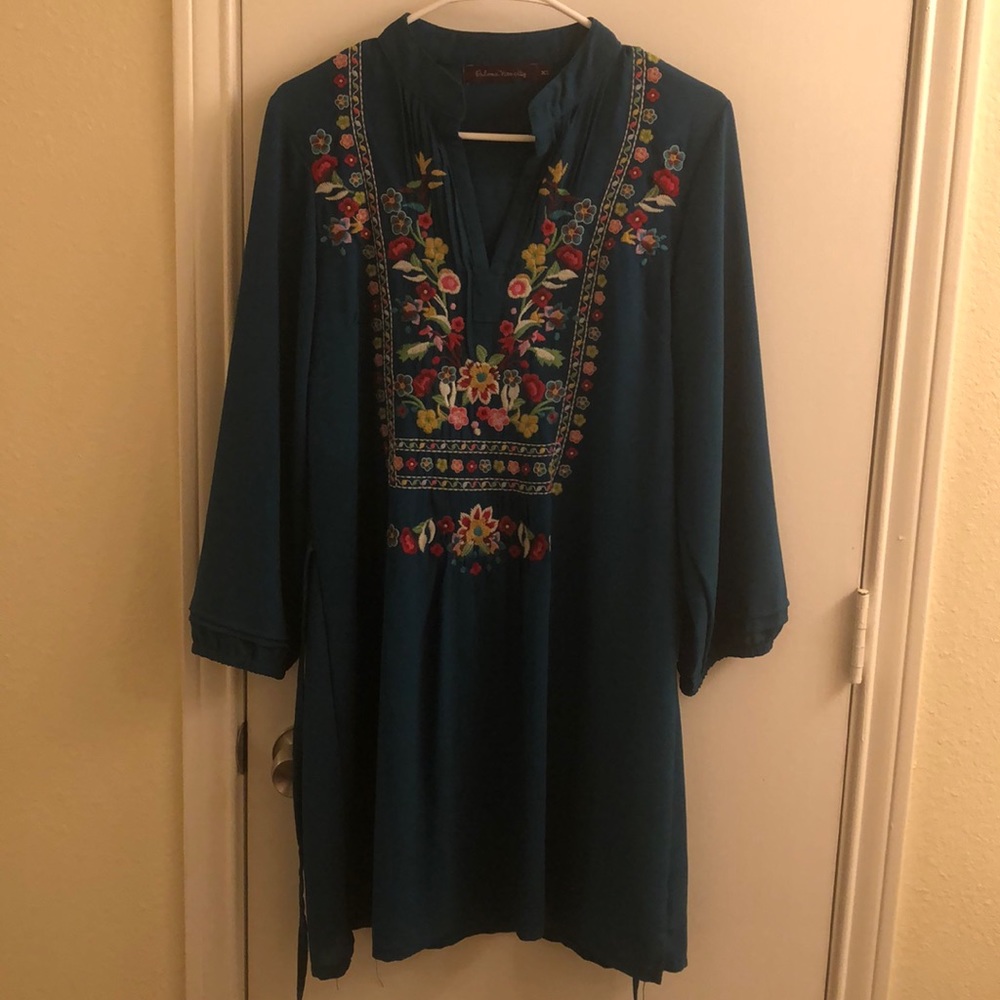 Paloma Vivacity Deep Teal Tunic Dress